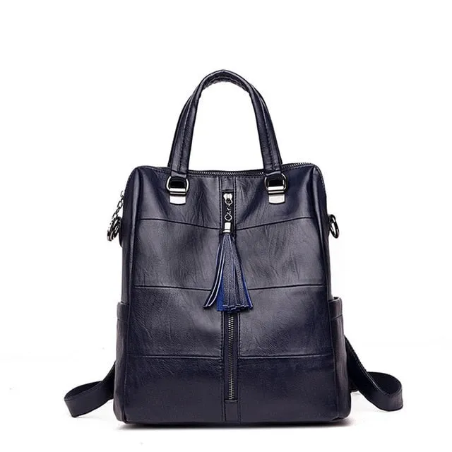 Women's Classic Leather Backpacks