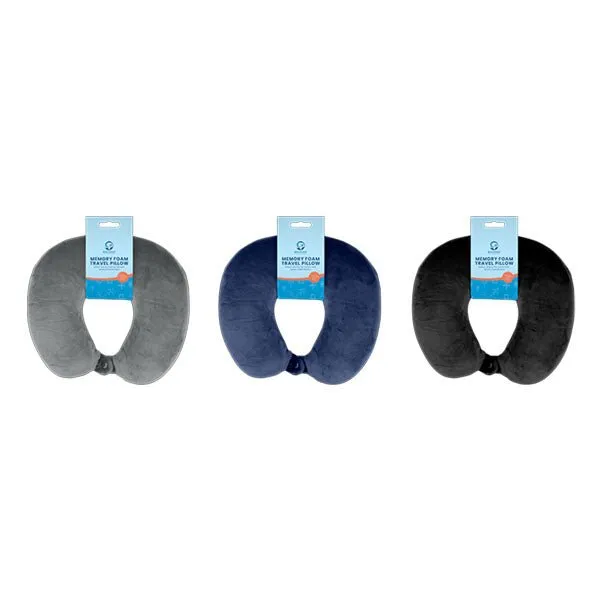 World Tour Memory Foam Travel Pillow