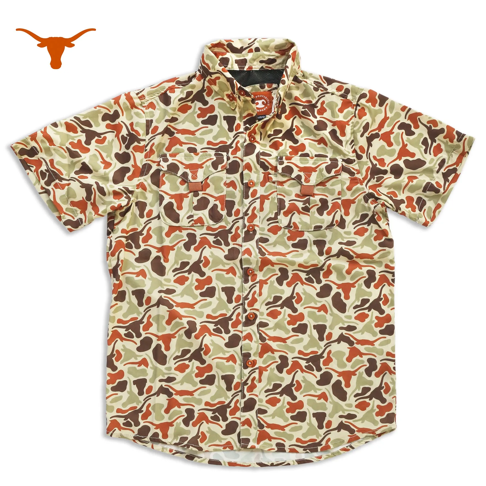 YOUTH - Longhorn Camo - Frio Tech Shirt