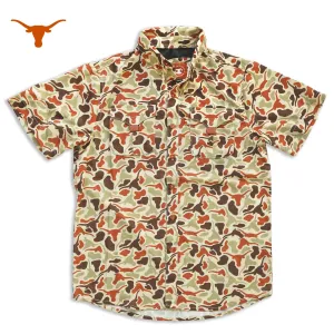 YOUTH - Longhorn Camo - Frio Tech Shirt