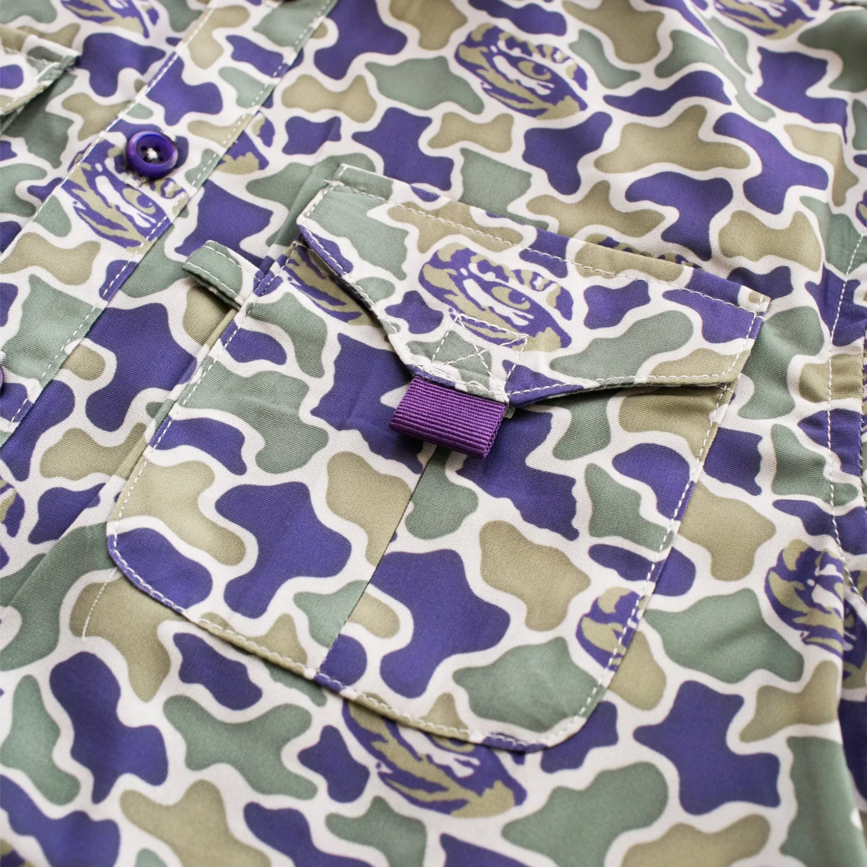 YOUTH - LSU Camo - Frio Tech Shirt